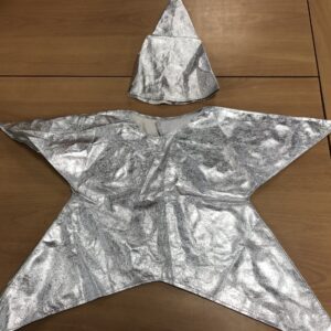 Silver star costume with hat 3-4 (Hire)