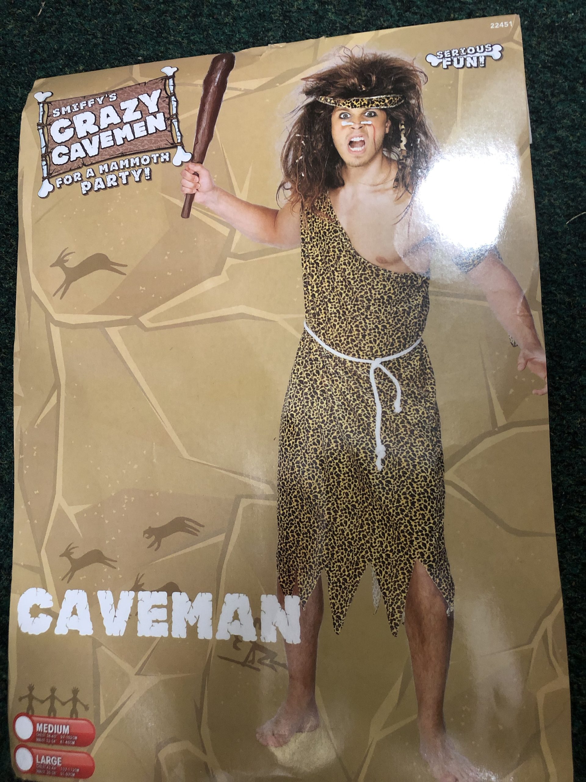 Stone Age Caveman costume 8-10 (Hire)