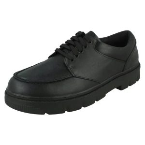 Boys lace up school shoes